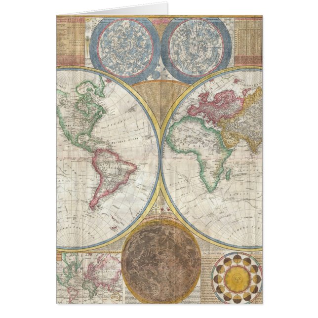 Vintage VÄRLDSMARTA Hälsningskort (Framsidan)