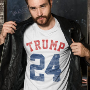 Vintage Varsity Donald Trump för president 2024 T-shirt