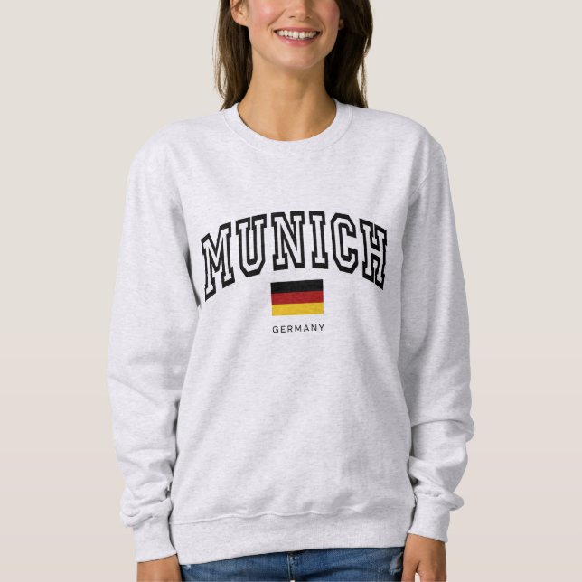 Vintage Varsity-stil München tysk T Shirt (Framsida)