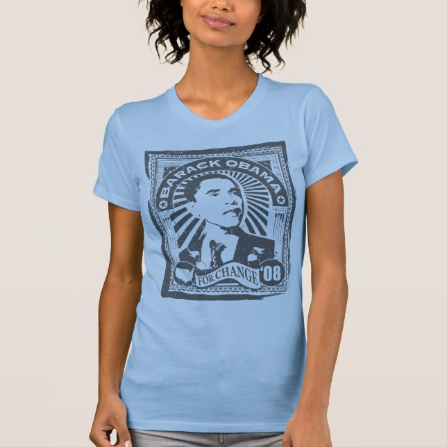 Vintage varvat frimärke t shirt (Framsida)