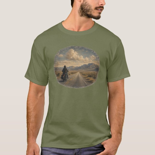 Vintage västerländsk road trip t shirt (Framsida)