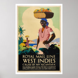 Vintage Västerns resefoster Poster