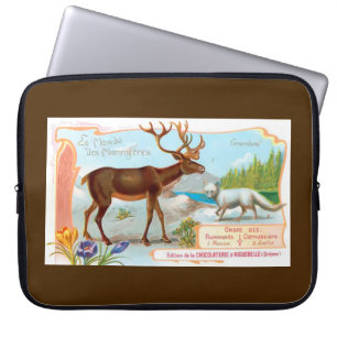 Vintage Västindiou (renare) och Arktiska räv Laptop Sleeve