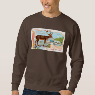 Vintage Västindiou (renare) och Arktiska räv Sweatshirt