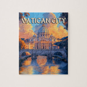 Vintage Vatican City Travel Pussel