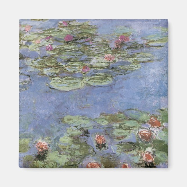 Vintage Vatten Lilies Magnet (Framsidan)