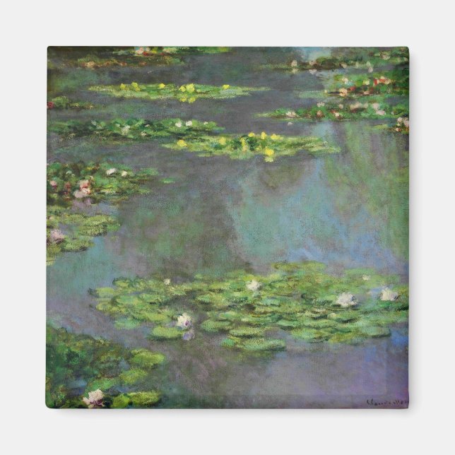 Vintage Vatten Lillies Magnet (Framsidan)