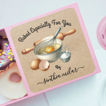 Vintage Vattenfärg bakad av Märkre i presentatione