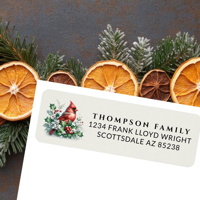 Vintage Vattenfärg Bird-Returadressen Returadress Etikett (Skapare uppladdad)