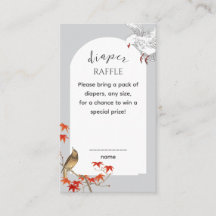 Vintage Vattenfärg Birdie On The Way Baby Shower
