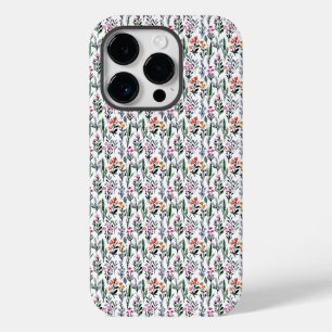 vintage vattenfärg blomster mönster