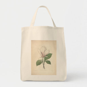 Vintage Vattenfärger Magnolia-Matkasse Tygkasse