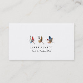 Vintage Vattenfärgsfiske krok Fiske Visitkort
