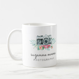Vintage Vattenfärgskamera Mugg