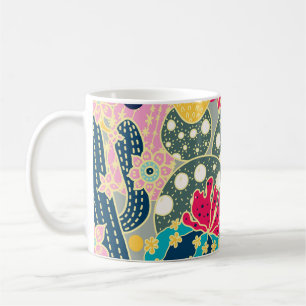 Vintage Vattenfärgspumpkin: Mönster hösten Kaffemugg
