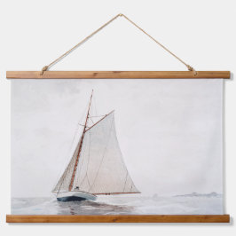 Vintage Vattenfärgssegelbåtsbyte Hanging Tapestry