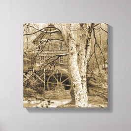 Vintage Vattenhjul Canvastryck