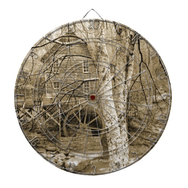 Vintage Vattenhjul Darttavla (Framsidan)