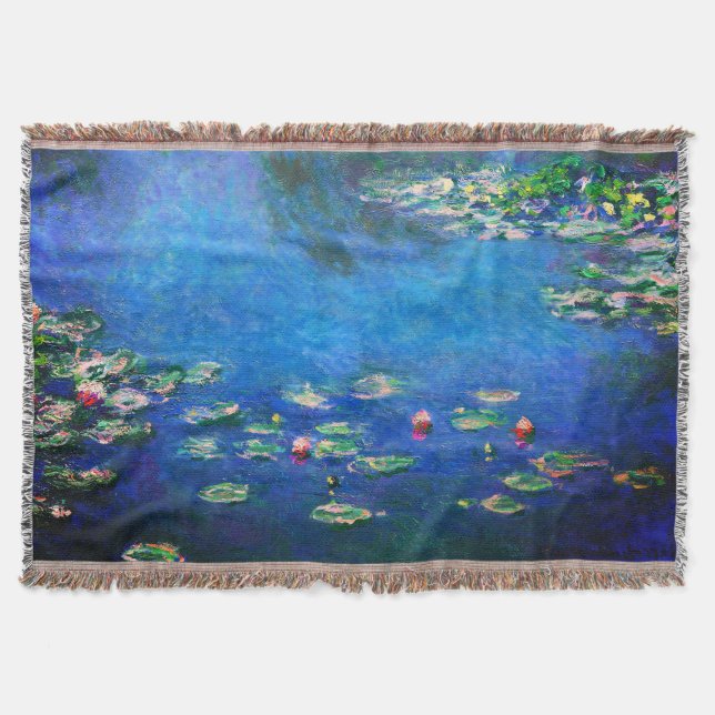 Vintage Vattenliljor av Claude Monet Filt (Framsidan)