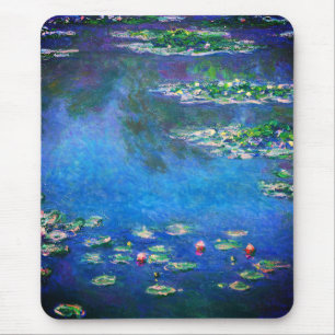 Vintage Vattenliljor av Claude Monet Musmatta