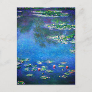 Vintage Vattenliljor av Claude Monet Vykort