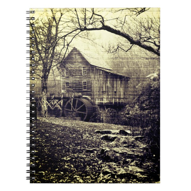 Vintage Vattenskort Anteckningsbok (Framsidan)