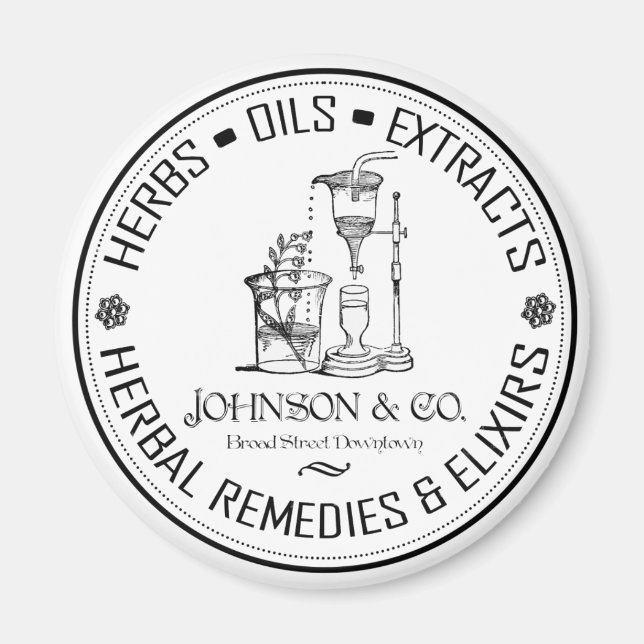 Vintage Växtskyddsmedel Jordbruksföretaget Shabby  Magnet (Framsidan)