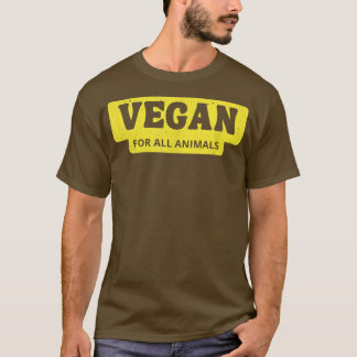 Vintage Vegan, For All Animals, CrueltyFree Life F T Shirt