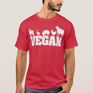 Vintage Vegetarian Funny Vegetarian Retro Vegan T- T Shirt