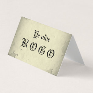 Vintage Vellum BOGO Loyalty-mappat kort