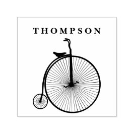 Vintage velociped penny-farthing cykel velociped c självfärgande stämpel