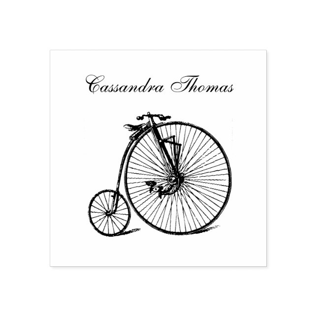 Vintage velociped penny-farthing cykel velociped stämpel (Tryck)