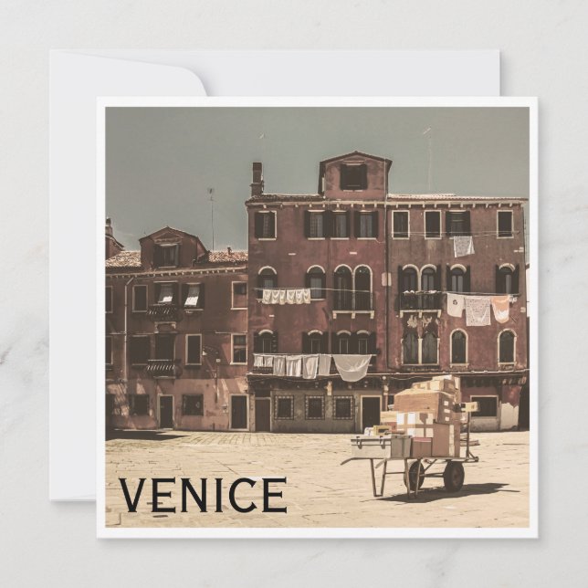 Vintage Venedig-foto (Framsida)
