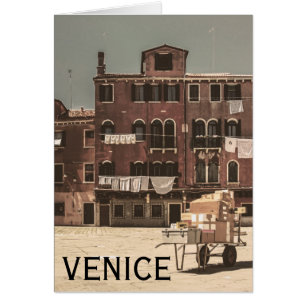 Vintage Venedig-foto Hälsningskort
