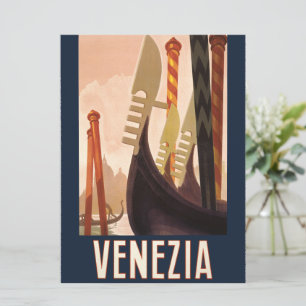 Vintage Venedig Italien Gondola Travel