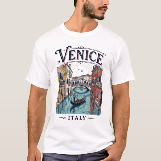 Vintage Venedig Italien Herr T-Shirt