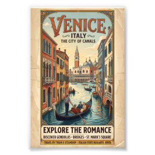 Vintage Venedig Italien Resa Poster