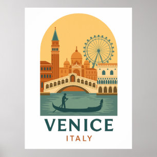 Vintage Venedig Italien Resa Poster – Minimalistis