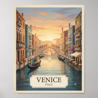 Vintage Venedig Italien Resa Poster | Stora Kanale