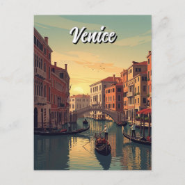 Vintage Venedig Italien Resa souvenir Vykort