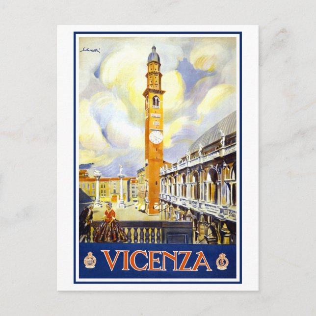Vintage Venedig, Italien, resebyrå Vykort (Framsida)
