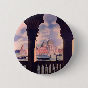 Vintage Venedig Italien Travel Knapp