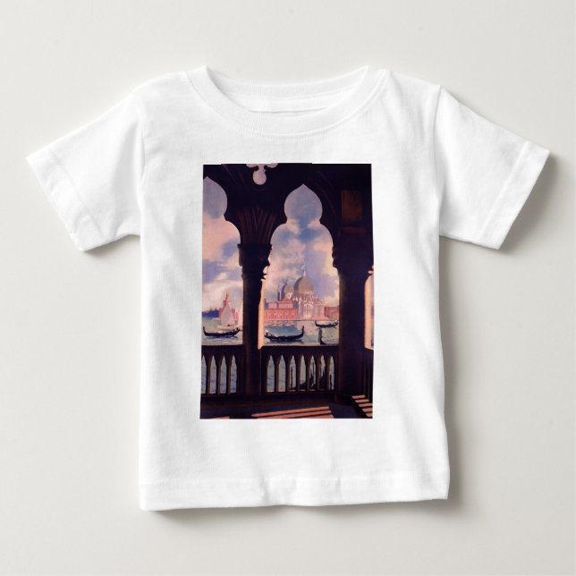 Vintage Venedig Italien Travel T Shirt (Framsida)