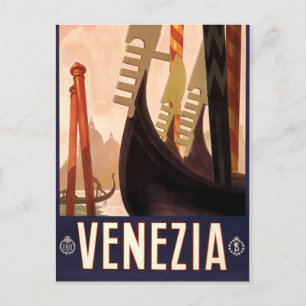 Vintage Venedig, Italien Travel Vykort
