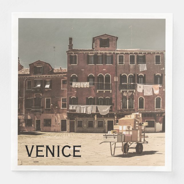 Vintage Venedig Pappersservett (Framsida)