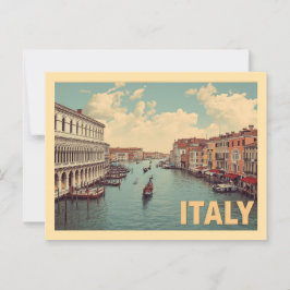 Vintage Venedig Resor Vykort