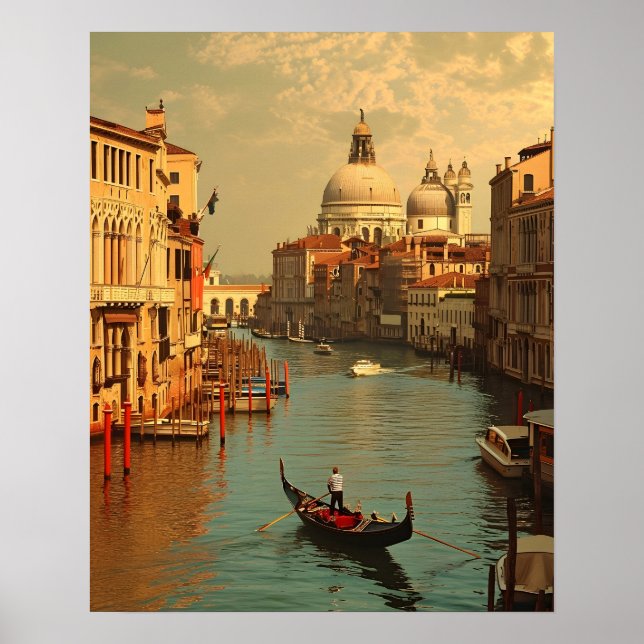 Vintage Venedig: tidslös Poster (Framsidan)
