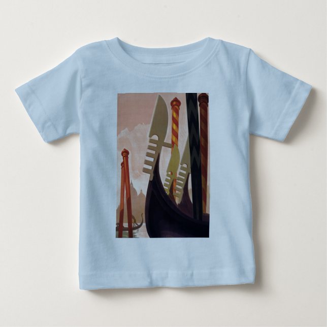 Vintage Venezia Gondolas T-shirt (Framsida)
