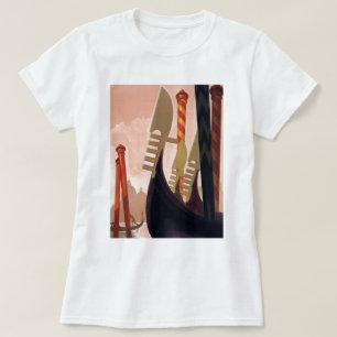 Vintage Venezia Gondolas Tee Shirt