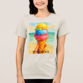 Vintage Venice Beach California Watercolor T Shirt